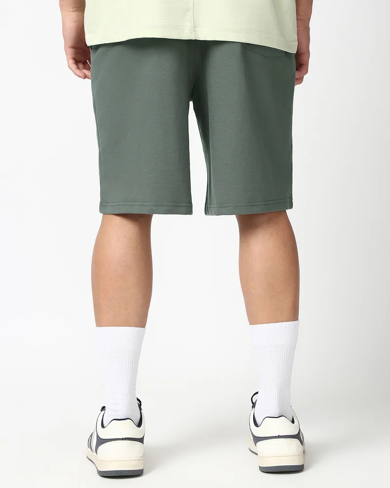 bewakoof  Men's Grey Oversized Shorts  | Best Price UAE